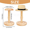 Wood Dome Shaped Stem Hat Rack ODIS-WH0043-67A-2