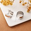 304 Stainless Steel Thick Hoop Earrings for Women EJEW-L237-06P-2