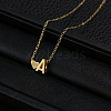 Alloy Letter Heart Pendant Necklaces for Women WGBB55E-23-1