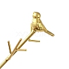 Bird Iron Jewelry Display Stand with Tray ODIS-K003-07G-4
