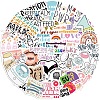 50Pcs DIY Scrapbooking Bottle Caps Non-Adhesive Paper Picture Stickers Collage PW-WG195D0-01-4