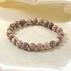 Natural Maifanite/Maifan Stone Bead Stretch Bracelets BJEW-K212-B-044-6