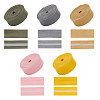   5Pcs 5 Colors Flat PU Leather Folded Edge Band LC-PH0001-09-1