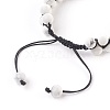 Chakra Natural Howlite Braided Bead Bracelets BJEW-O164-A01-2