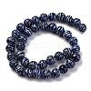 Handmade Blue and White Porcelain Beads Strands PORC-I027-03G-2