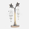 Star Shape Alloy Earring Jewelry Display Rack EDIS-K002-09AB-5
