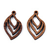 Natural Walnut Wood Pendants X-WOOD-T023-17-2