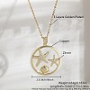 Ocean Summer Brass Pave Clear Cubic Zirconia Pendant Necklaces FS-WG8D1A7-01-1