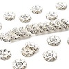 Brass Rhinestone Spacer Beads RB-A014-L12mm-01S-1