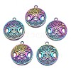 Rainbow Color Alloy Pendants PALLOY-N156-160-NR-3