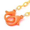 3Pcs 3 Colors Personalized ABS Plastic Cable Chain Necklaces NJEW-JN03484-05-3