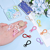 16Pcs 16 Colors Alloy Swivel Clasps FIND-SC0023-27-3