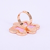 Adjustable Resin Palette Rings LS-MRMJ-WH0060-74B-2
