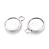 Tibetan Style Alloy Pendants Cabochon Settings PALLOY-N178-12AS-B-2