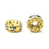 Brass Rhinestone Spacer Beads RB-A014-Z8mm-28G-3