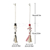 Wood Christmas Snowman Tassels Pendant Decorations PW-WG21DA5-01-1