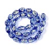Handmade Foil Glass Beads Strands FOIL-N033-02B-2