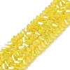 Electroplate Opaque Glass Beads Strands EGLA-Q139-01A-C12-1