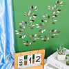 Iron Leaves Branch  Wall Decorations AJEW-WH0513-30A-4