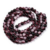 Crackle Baking Painted Imitation Jade Glass Beads Strands DGLA-T003-6mm-14-3