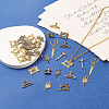   90 Pcs 9 Styles Tibetan Style Alloy Pendants TIBEP-PH0001-20-5