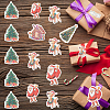 1 Bag Christmas Theme Paper Self-Adhesive Stickers DIY-SC0032-88-6