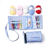 DIY Knitting Kits with Storage Bags for Beginners Include Crochet Hooks WG60902-01-1