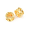 Brass European Beads KK-A292-03B-G-2