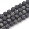 Natural Golden Sheen Obsidian Beads Strands G-T106-001B-1