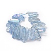 Natural Quartz Crystal Points Beads Strands G-K181-B25-2