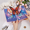 3D Butterfly Pop Up Paper Greeting Card AJEW-WH0038-31-3