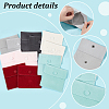  12Pcs 6 Colors Square Velvet Jewelry Bags TP-NB0001-60-4