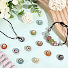 40Pcs 10 Colors Handmade Porcelain Beads PORC-PA0001-34-4