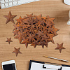 90Pcs 9 Styles Star Rust Iron Big Pendants IFIN-GF0001-12-6