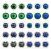 50Pcs 5 Colors Glass Beads GLAA-TA0003-80-2