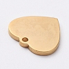 PVD Vacuum Plating 304 Stainless Steel Stamping Blank Tag Charms STAS-G215-12-G02-2