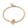 Brass Curb Chain Bracelets BJEW-JB09982-1