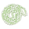 Frosted Crackle Glass Beads Strands GLAA-U001-6mm-M09-3