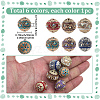 6Pcs 6 Colors Handmade Indonesia Beads IPDL-SP0001-02-2