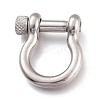 Tarnish Resistant 304 Stainless Steel D-Ring Anchor Shackle Clasps STAS-Z017-16P-2