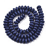 Opaque Solid Color Glass Beads Strands X-GLAA-R217-02-A05-2