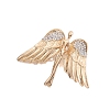 Large Wings Angel Alloy Crystal Rhinestone Brooch PW-WG8AAF4-01-2