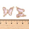 Brass Pave Faceted Glass Connector Charms FIND-Z020-04I-3