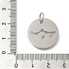 Anti-Tarnish 304 Stainless Steel Pendants STAS-M074-02A-P-3