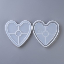 DIY Heart Coaster Silicone Molds DIY-P010-31