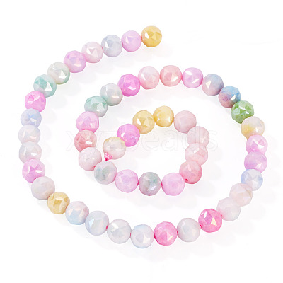 2 Strands Anti-Tarnish Electroplate Glass Beads Strands GLAA-TA0003-56-1