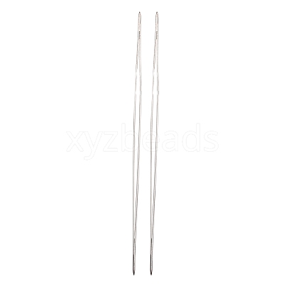 Iron Collapsible Big Eye Beading Needles TOOL-R095-03-1