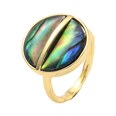 Brass Open Cuff Rings RJEW-K265-05G-1
