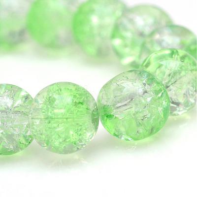 Baking Paint Crackle Glass Bead Strands CCG-S001-10mm-13-1