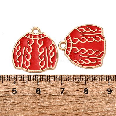Christmas Alloy Enamel Pendants ENAM-K080-01K-G-1